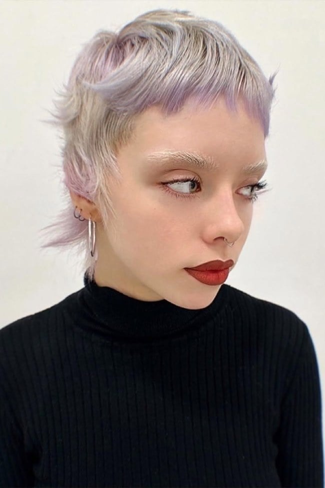 Pastel Mixie With Micro Fringe — Mixie Haircut