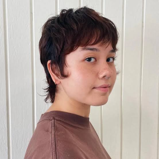 Mixie With Textured Bangs And Ear Length, Fine — Mixie Haircut