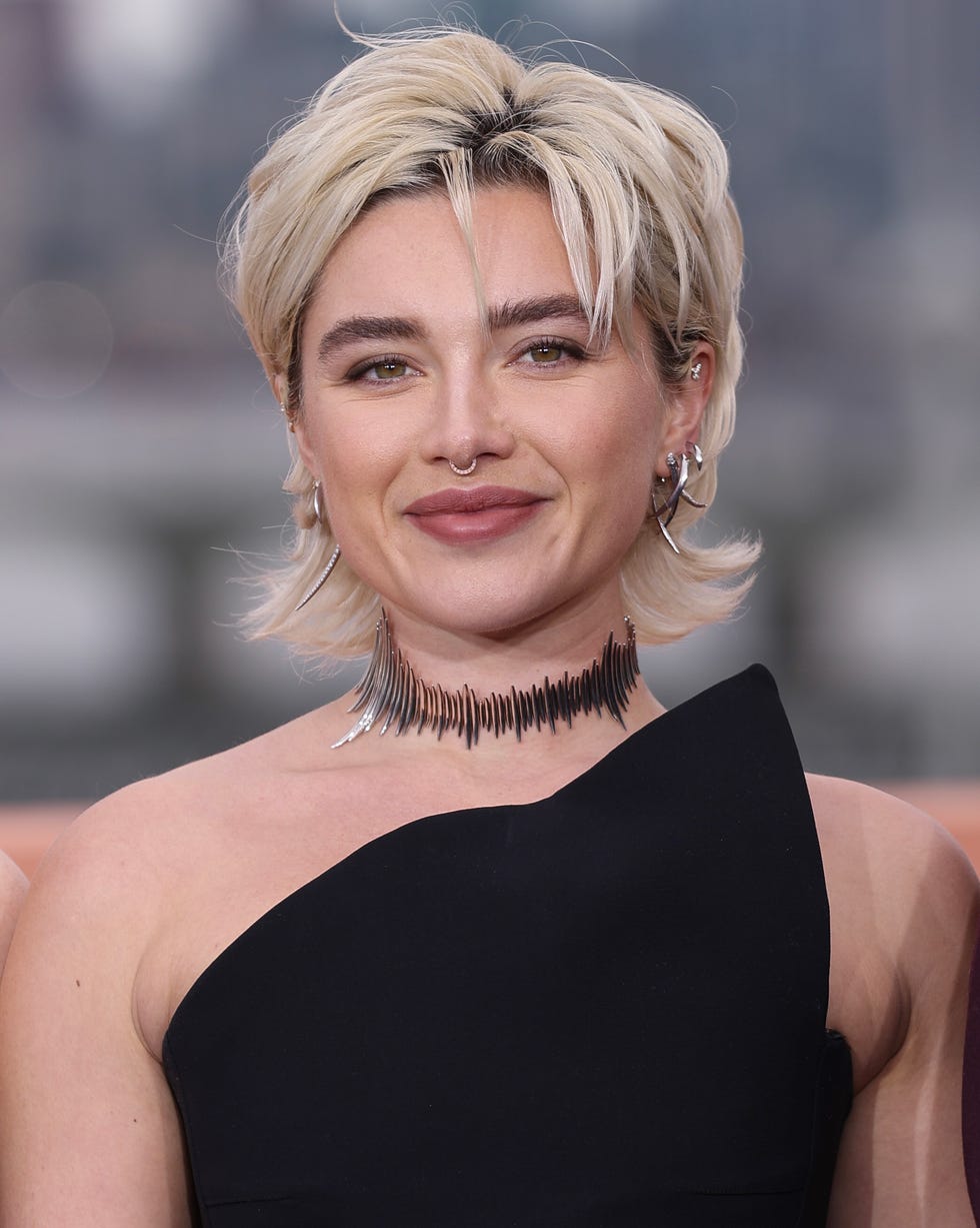 Platinum Blonde Mixie With Choppy Bangs — Mixie Haircut