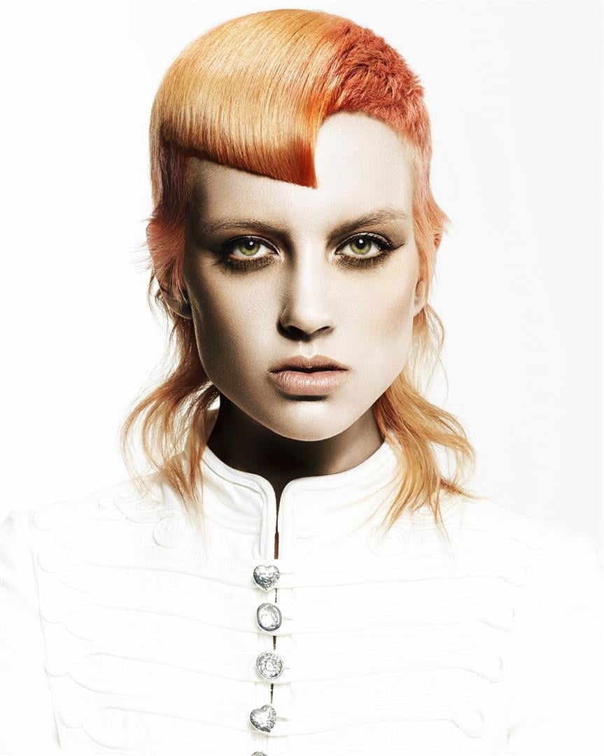Bold Mixie With Blunt Fringe And Two-Tone Color — Mixie Haircut