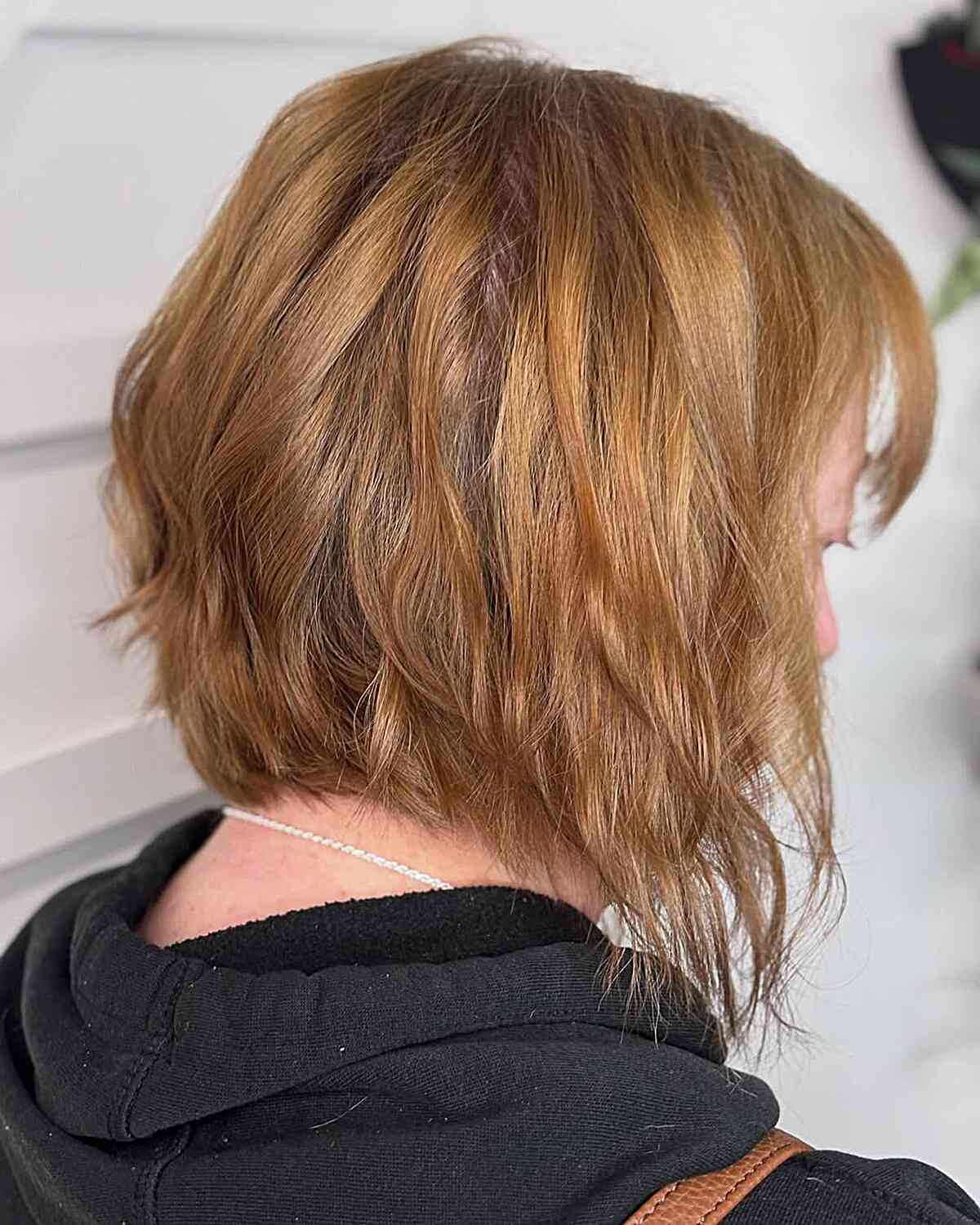 Angled Bob In Copper Shade Angled Bob In Copper Shade — Mom Bob