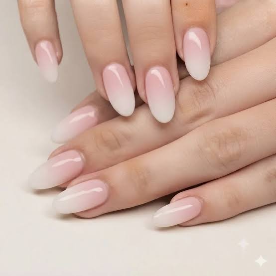Pale Pink Matte Heart Decal Short Almond Nails Pale Pink Matte Heart Decal Short Almond Nails — Nails for Everyday
