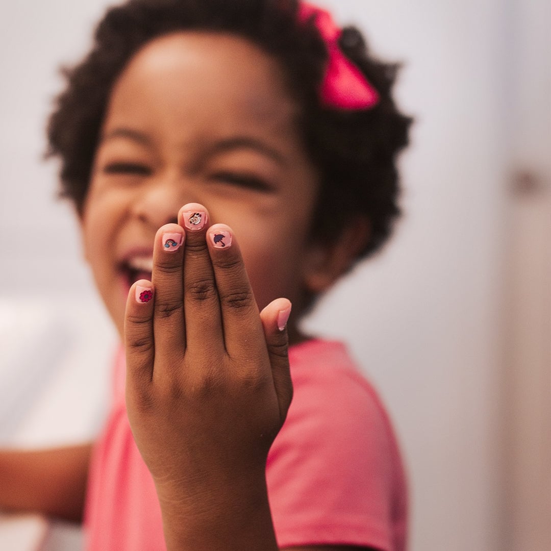 Dessert Rainbow Sticker Short Natural Nails Dessert Rainbow Sticker Short Natural Nails — Nails for Little Girls