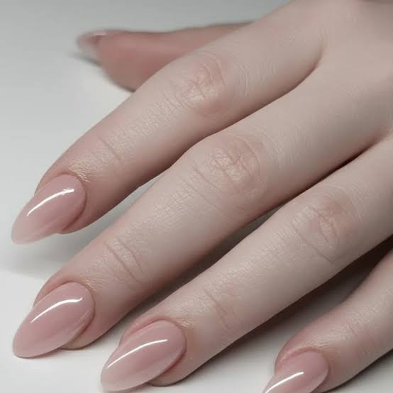 Opaque Nude Beige Medium Oval Nails Opaque Nude Beige Medium Oval Nails — Nails for Pale Skin
