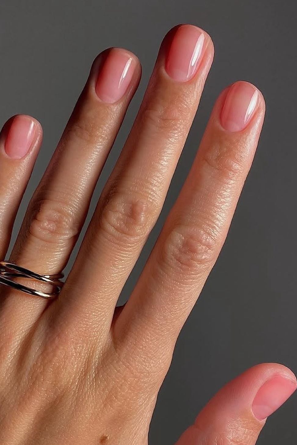 Sheer Pink Nude Short Almond Nails Sheer Pink Nude Short Almond Nails — Nails for Pale Skin