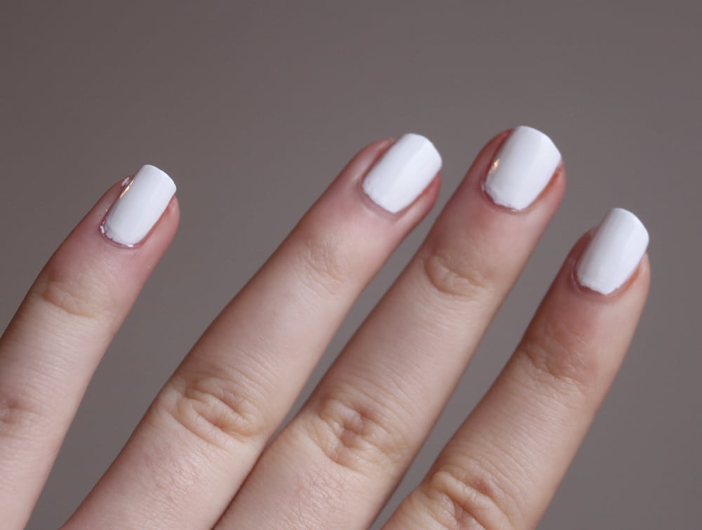 Solid Glossy White Short Square Nails Solid Glossy White Short Square Nails — Nails for Pale Skin