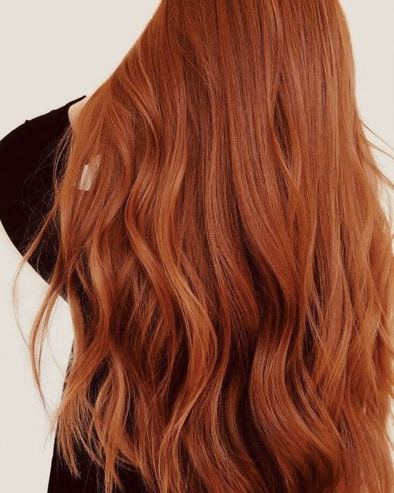 Mid-Back Thick Wavy Rich Auburn Mid-Back Thick Wavy Rich Auburn — Natural Red Hair