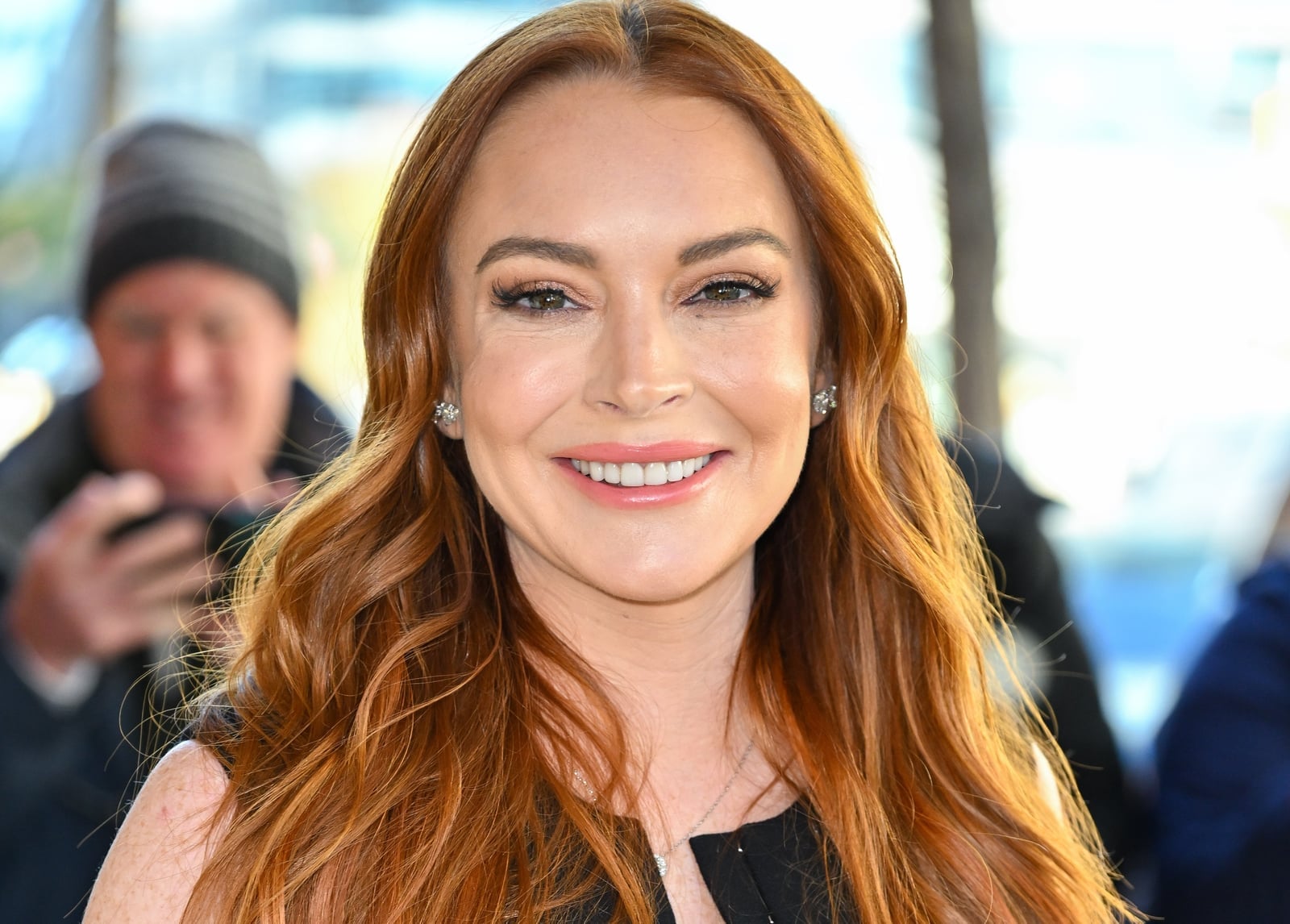 Collarbone Natural Red With Side Part, Close-Up Take Collarbone Natural Red With Side Part, Close-Up Take — Natural Red Hair