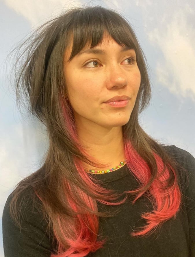 Collarbone Octopus With Wispy Bangs Collarbone Octopus With Wispy Bangs — Octopus Haircut