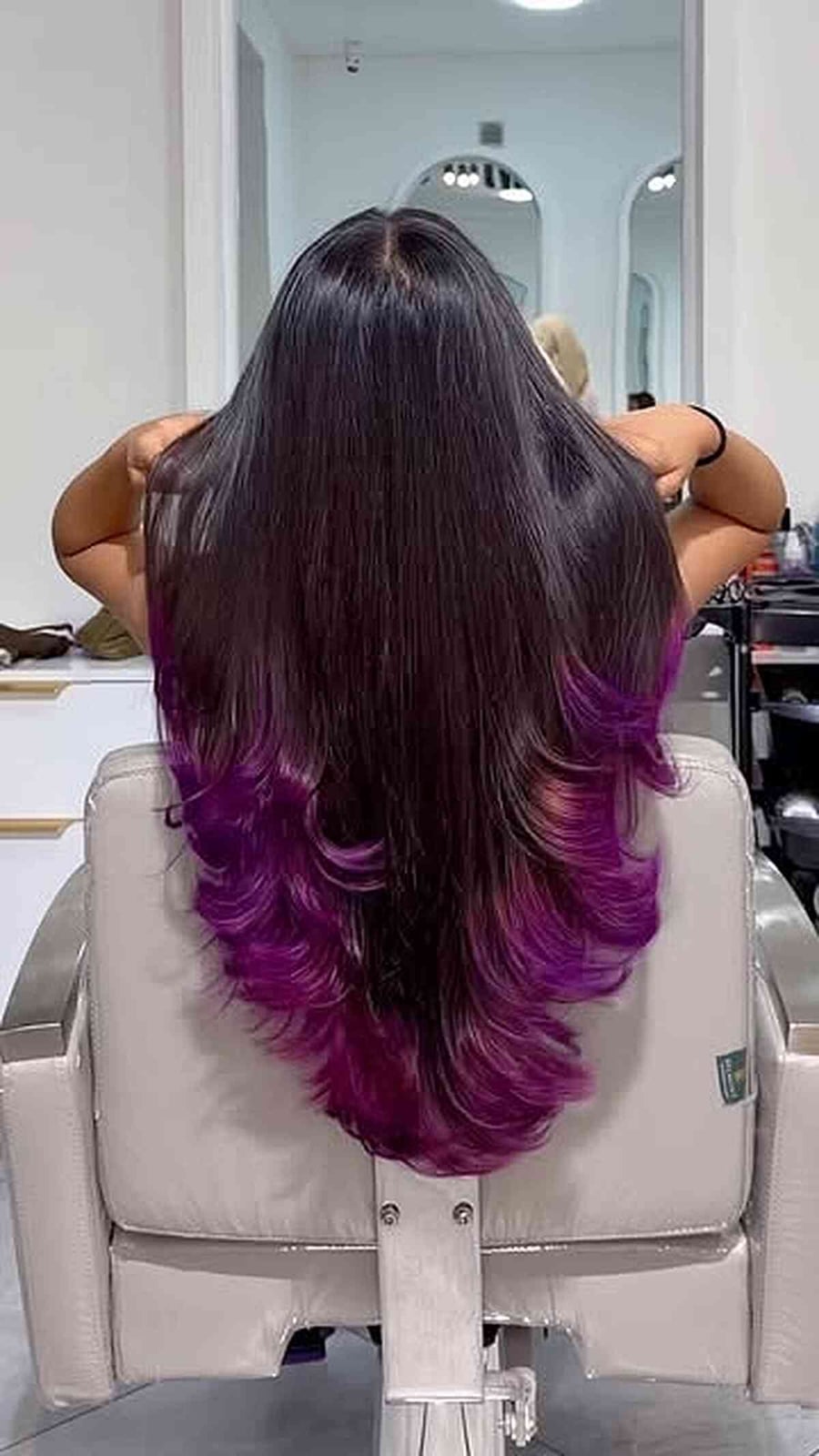 Long Layers Dark Brown to Blonde Ombre — Ombre Hair