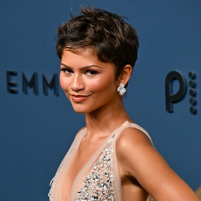 Dark Brown Pixie With Textured Wavy Styling — Pixie Crop