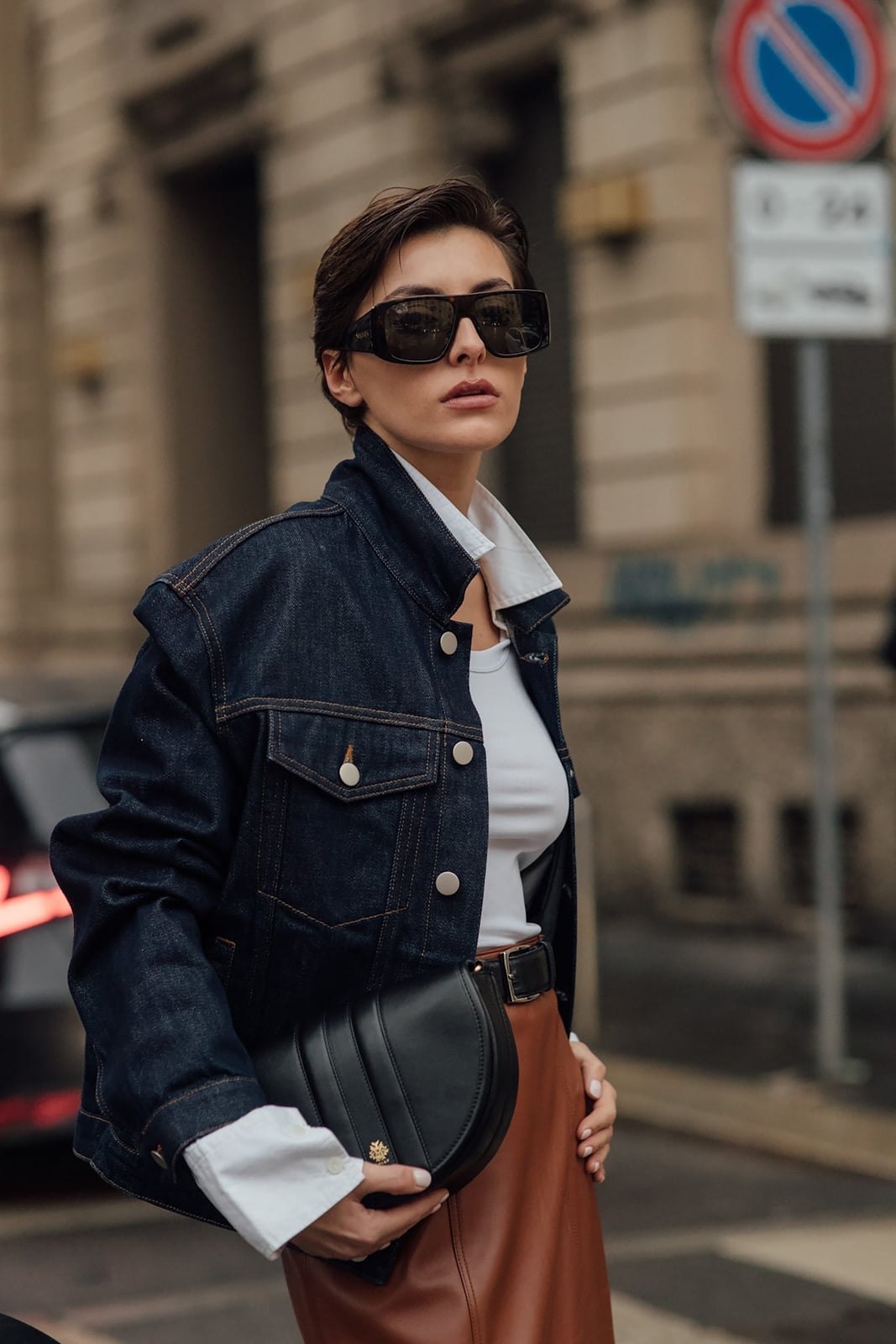 Sharp Dark Brown Pixie Slicked Back — Pixie for Fine Hair