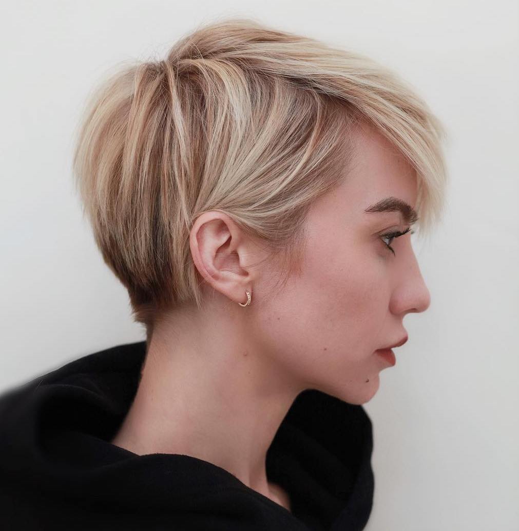 Ash Blonde Pixie With Piecey Texture — Pixie for Fine Hair