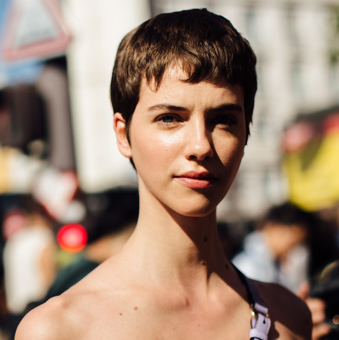 Sleek Dark Brown Pixie — Pixie Haircuts