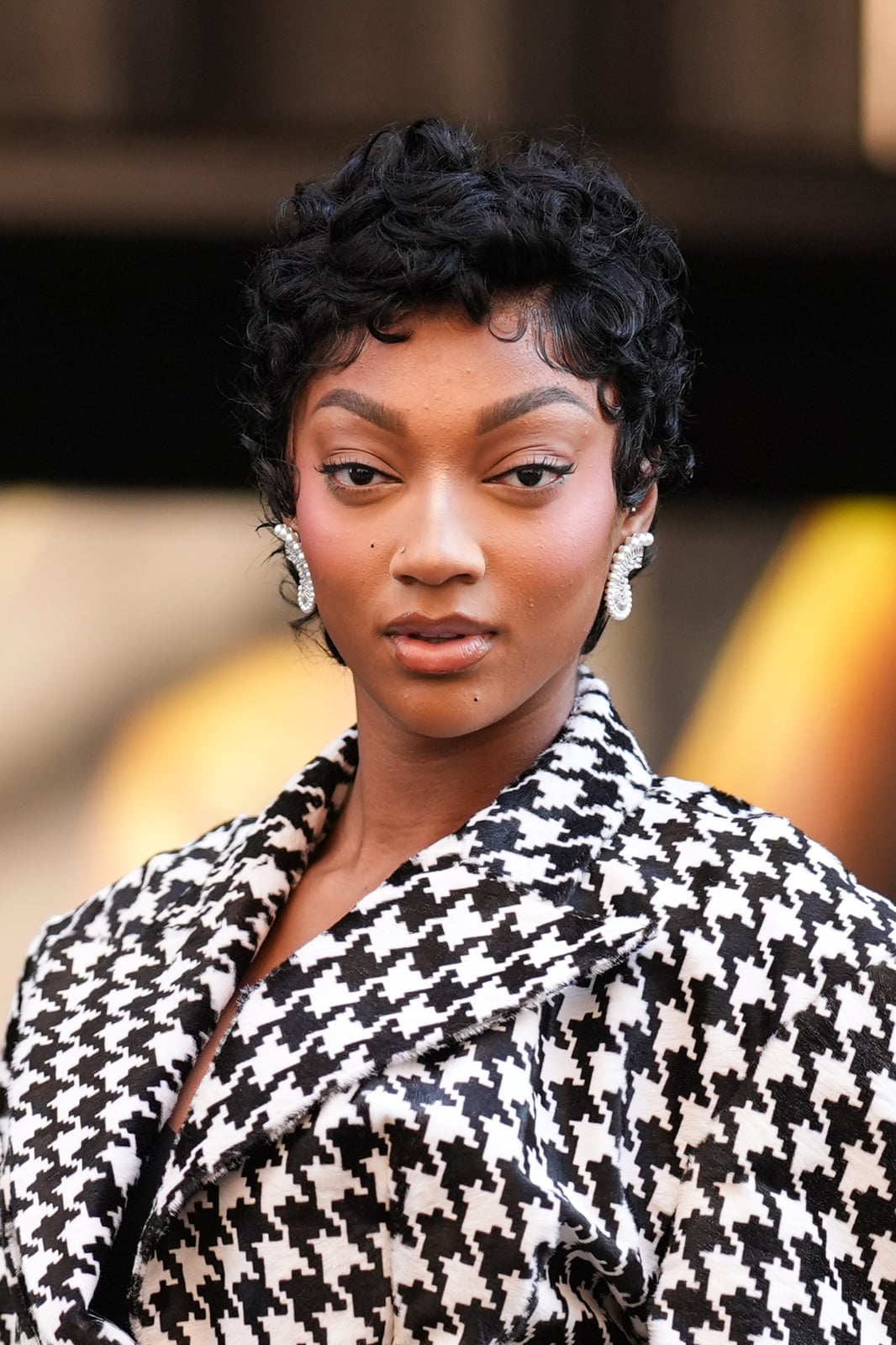 Sculpted Black Pixie With Finger Waves, Ear — Pixie Haircuts