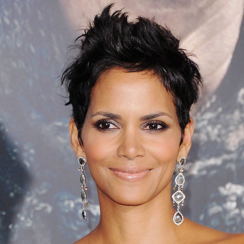 Spiky Wavy Black Pixie — Pixie Haircuts