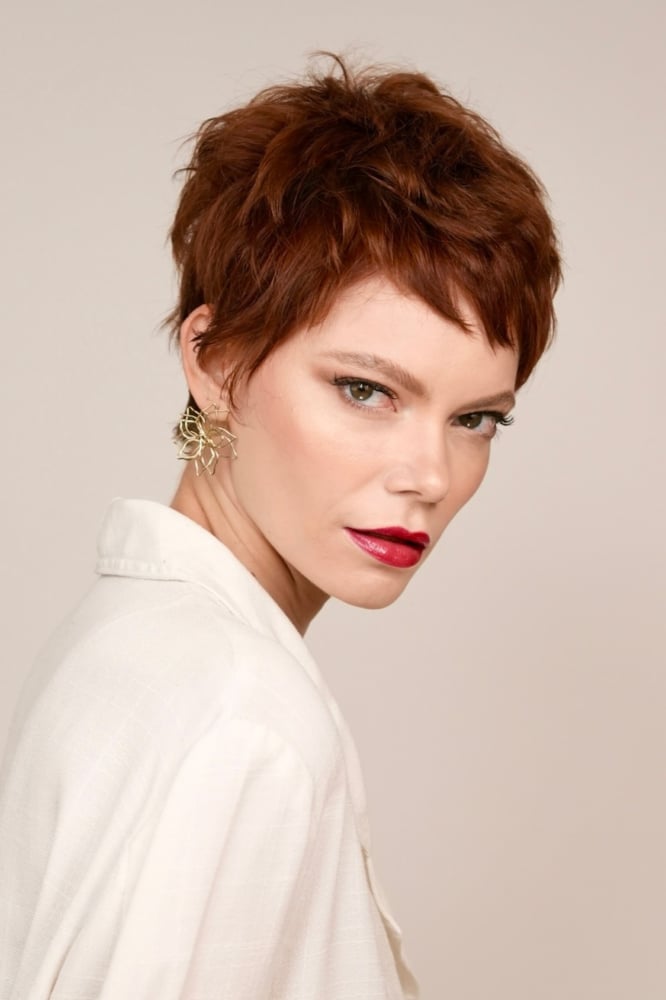 Layered Gray Pixie With Short Bangs — Pixie Haircuts