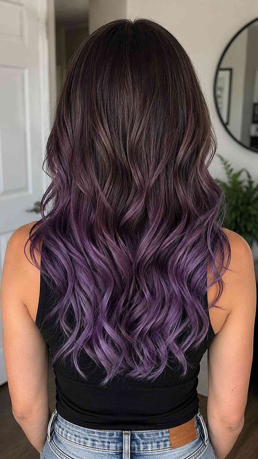 Dark Base With Purple Ombre, Creating A Soft Dark Base With Purple Ombre, Creating A Soft — Purple Hair