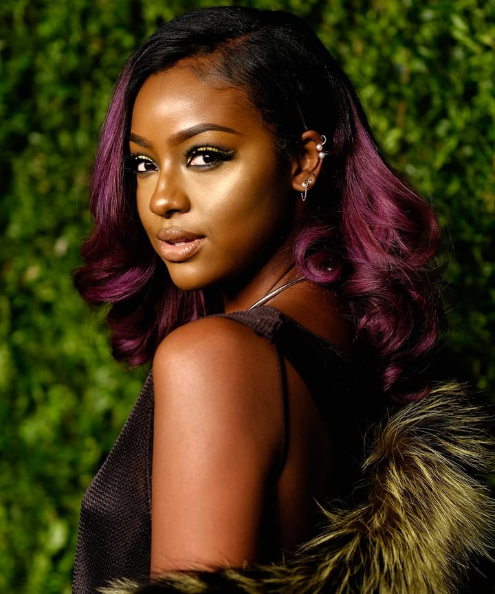 Shoulder Length Waves In Deep Purple Shoulder Length Waves In Deep Purple — Purple Hair