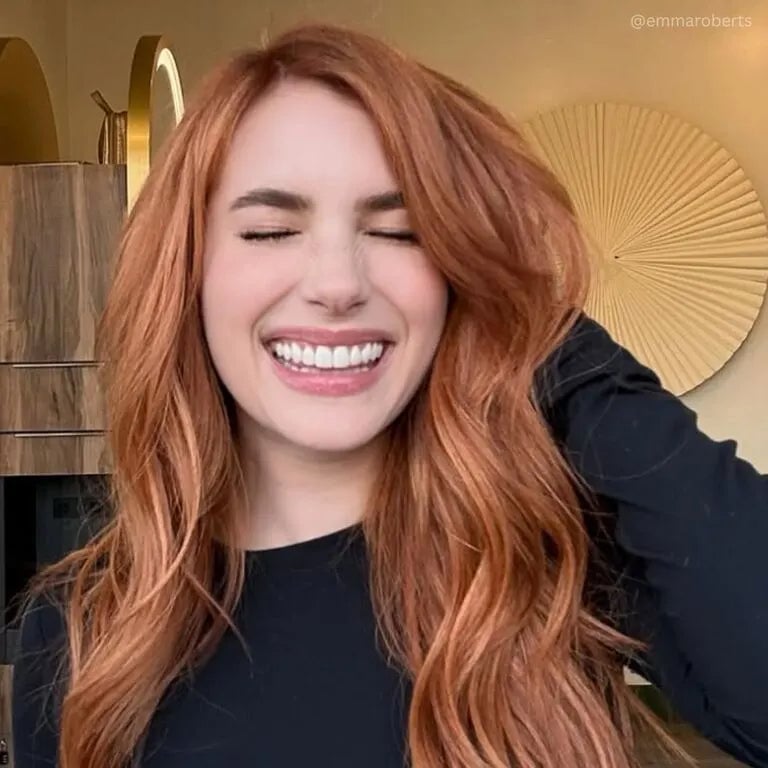 Collarbone Light Ginger With Copper Bangs Collarbone Light Ginger With Copper Bangs — Red Hair