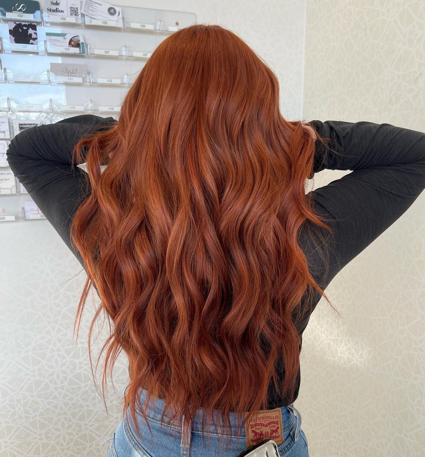 Mid-Back Ginger With Subtle Highlights Mid-Back Ginger With Subtle Highlights — Red Hair
