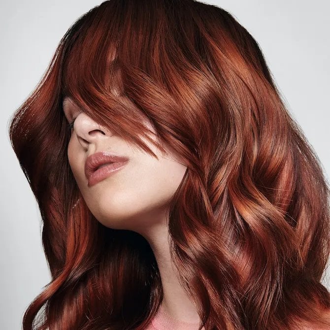 Rich Auburn Mid-Back Waves With Copper Undertones Rich Auburn Mid-Back Waves With Copper Undertones — Red Hair Colors