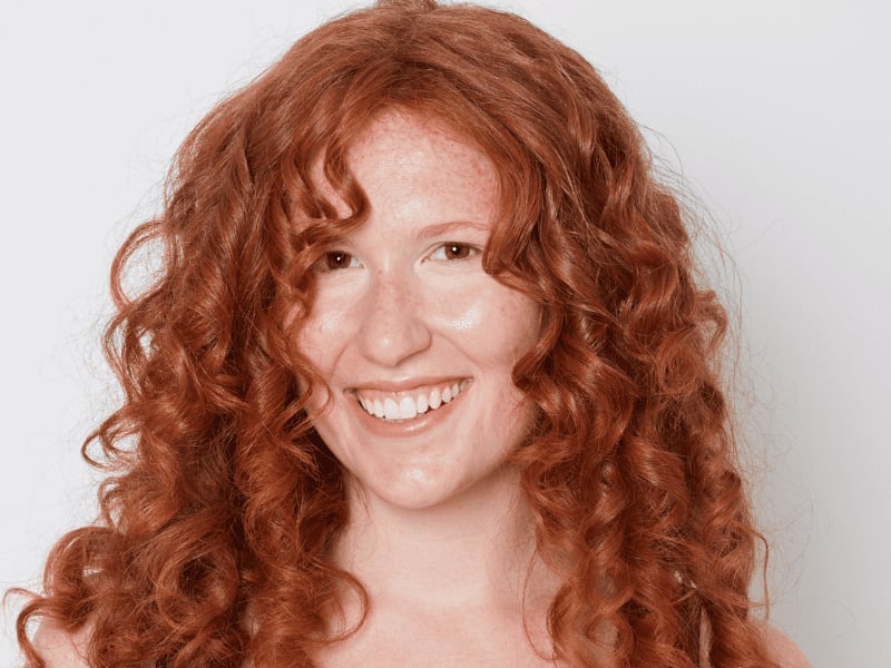 Natural Ginger Red Shoulder Curls Natural Ginger Red Shoulder Curls — Red Hair Colors