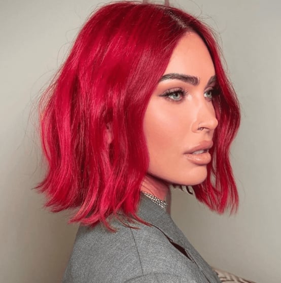 Vivid True Red Chin Length Bob Vivid True Red Chin Length Bob — Red Hair Colors