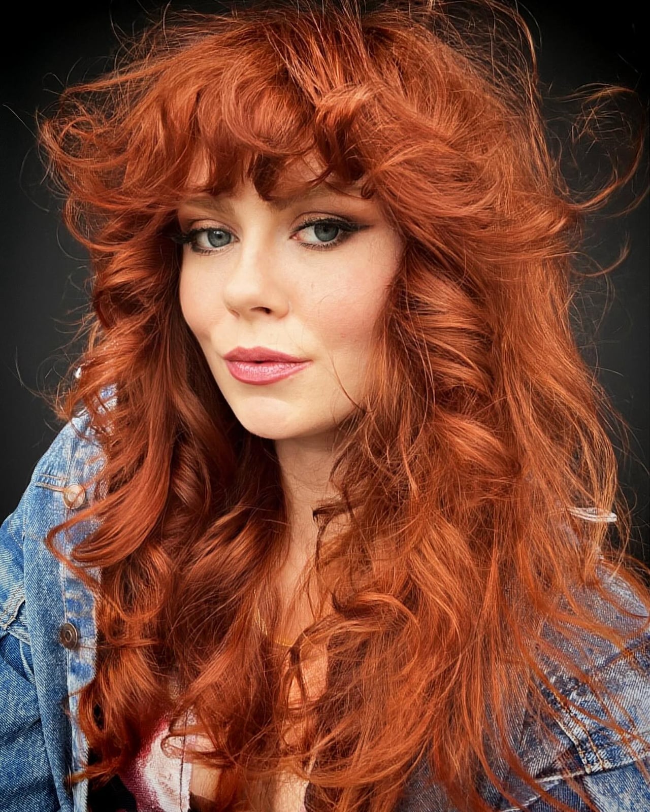 Copper Red Shag With Voluminous Layers — Shag Haircut