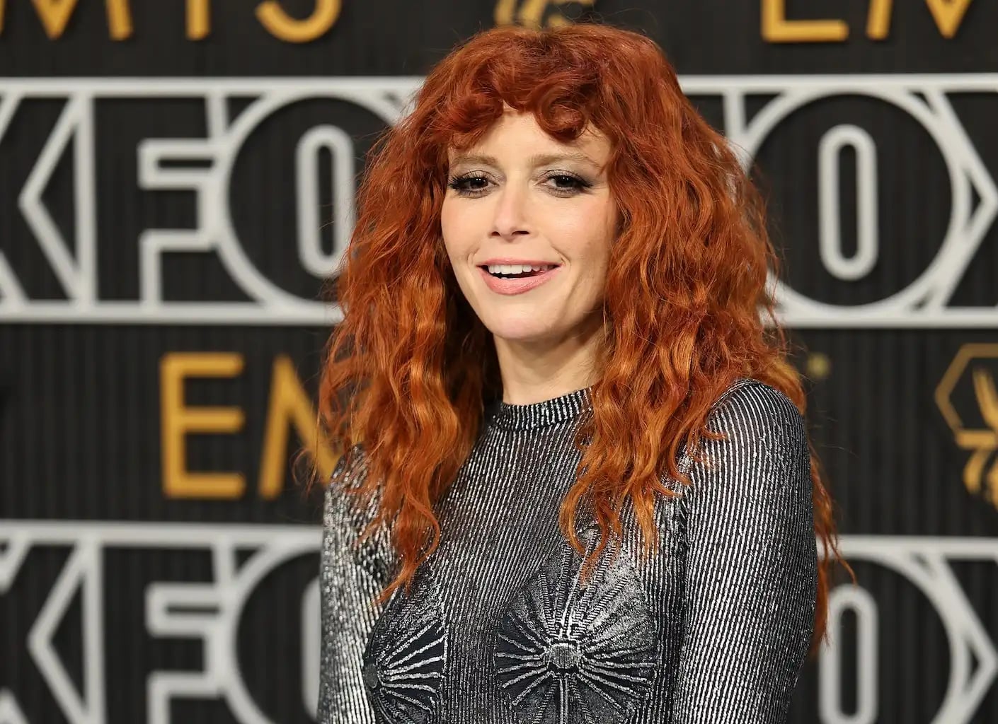 Mid-Back Vibrant Red Shag With Face-Framing Mid-Back Vibrant Red Shag With Face-Framing — Shag with Curtain Bangs