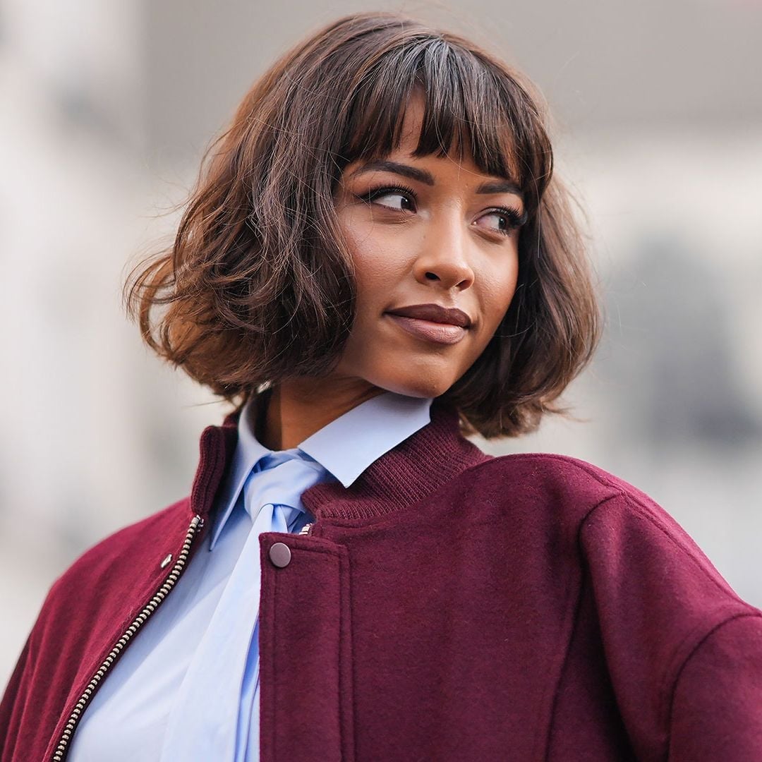 Chin Length Bob With Side Part And Swept Bangs — Short Haircuts