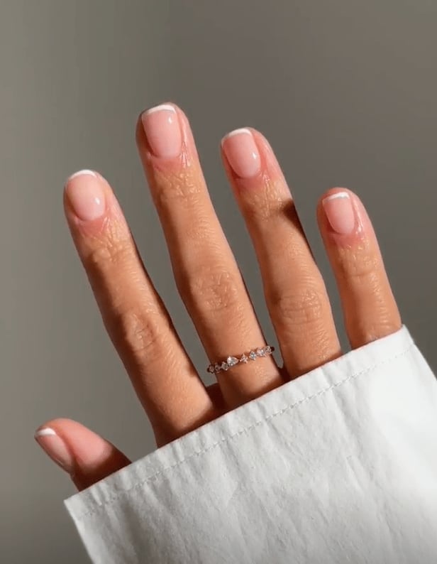 Classic French Short Square Nails Classic French Short Square Nails — Short Nails