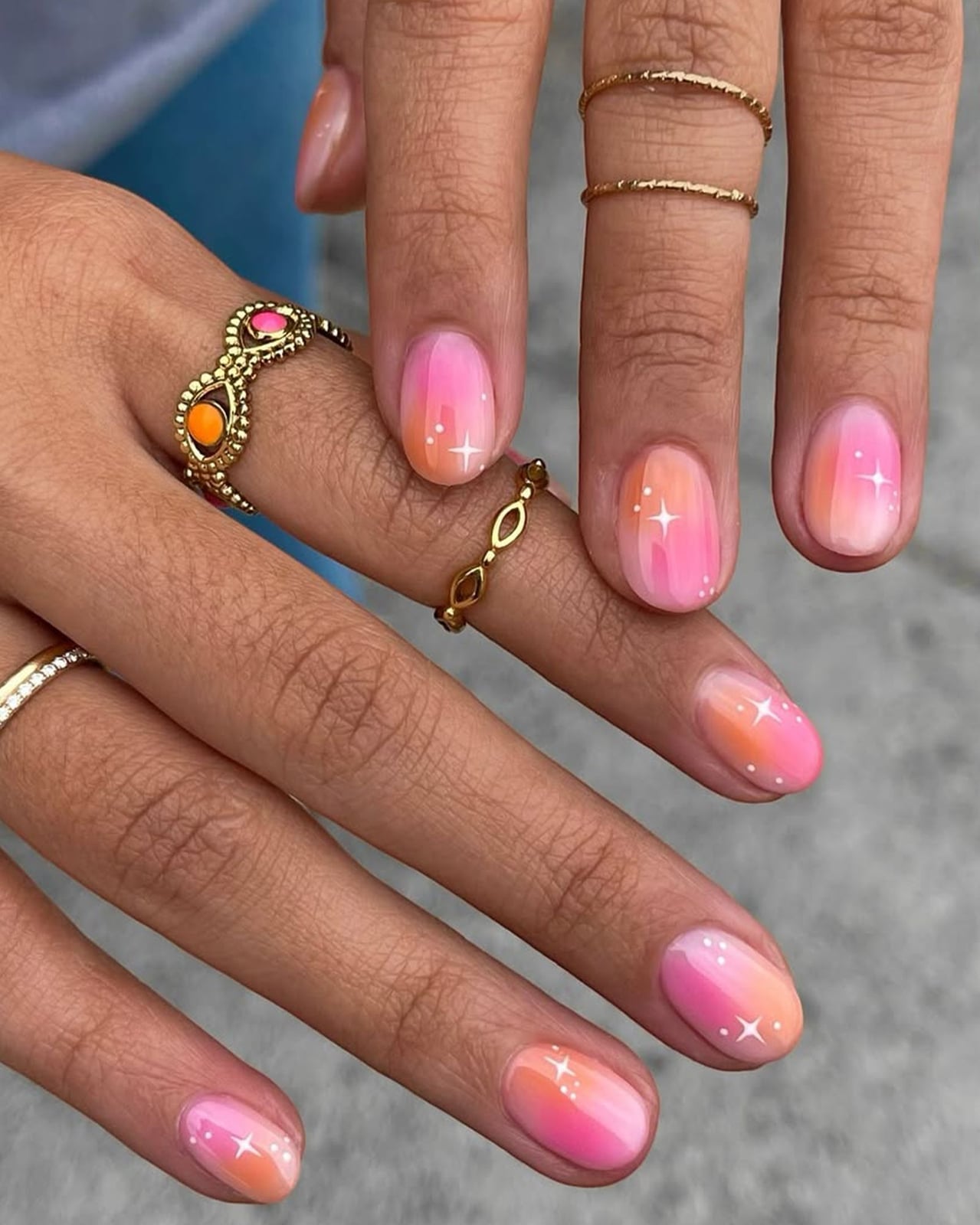 Natural Sheer Nude Glossy Short Oval Nails Natural Sheer Nude Glossy Short Oval Nails