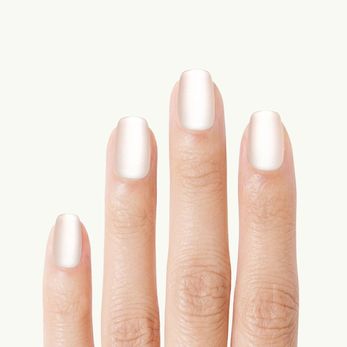Short Square Velvety Matte White Nails, Solid Color Short Square Velvety Matte White Nails, Solid Color — Short Press On Nails
