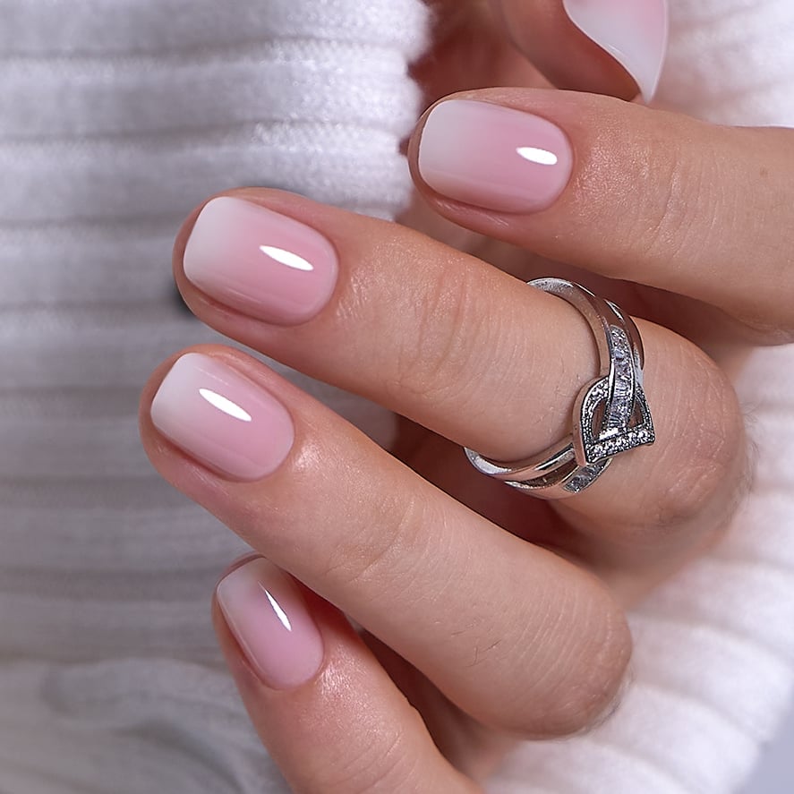 Short Almond French Ombre Nails Short Almond French Ombre Nails — Short Press On Nails
