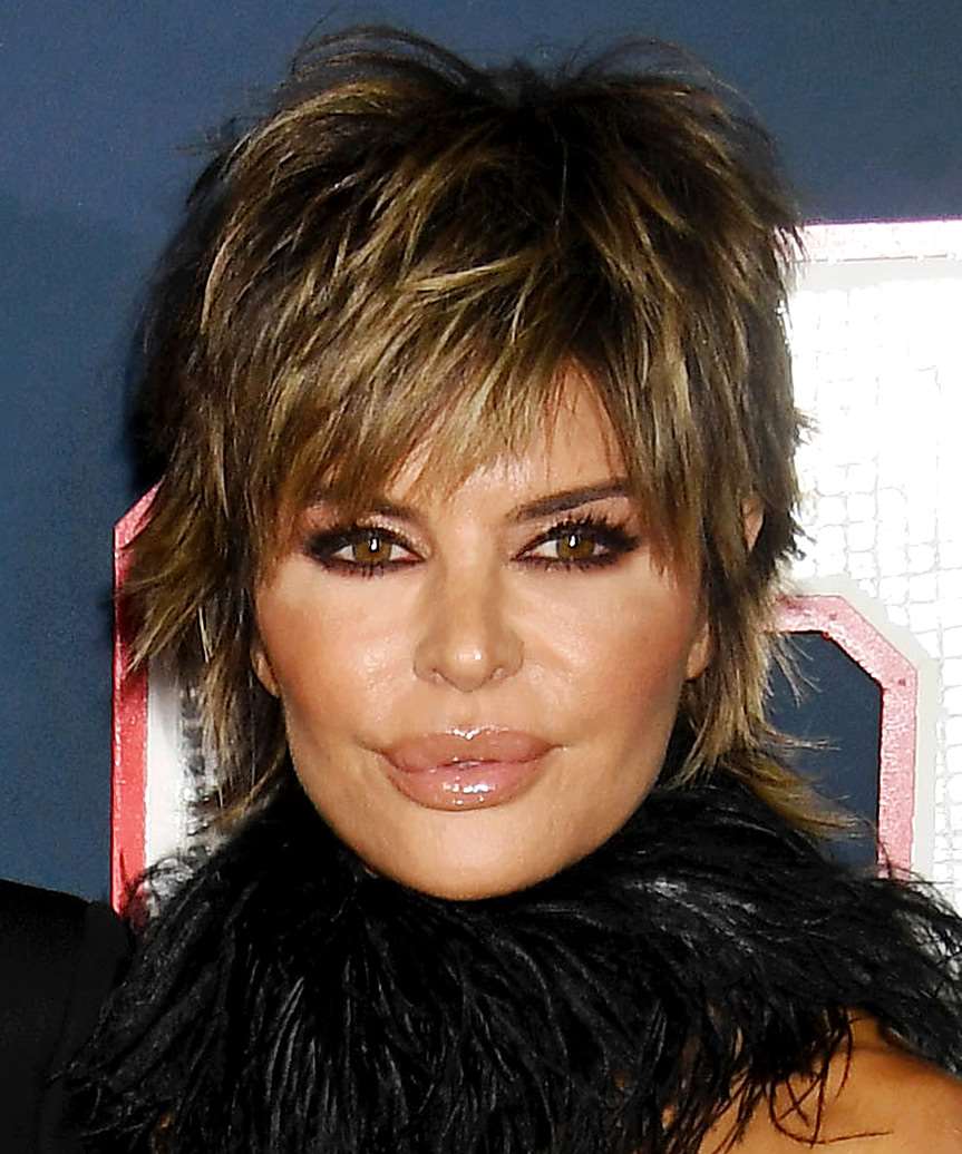 Chin Length Shag With Textured Layers And Curtain Bangs — Short Shag
