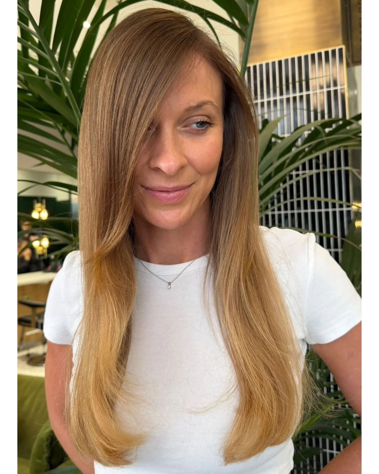 Mid-Back Ash Blonde With Lighter Blonde Sombre Mid-Back Ash Blonde With Lighter Blonde Sombre — Sombre Hair