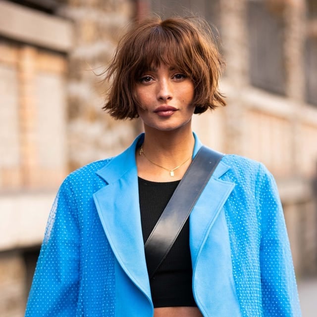 Medium Brown Textured Bob With Choppy Layers Medium Brown Textured Bob With Choppy Layers