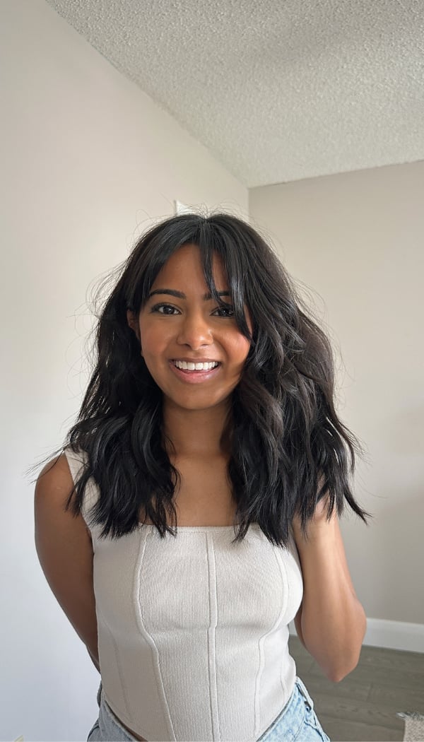 Collarbone Cut With Long Layers And Blowout — Trendy Haircuts