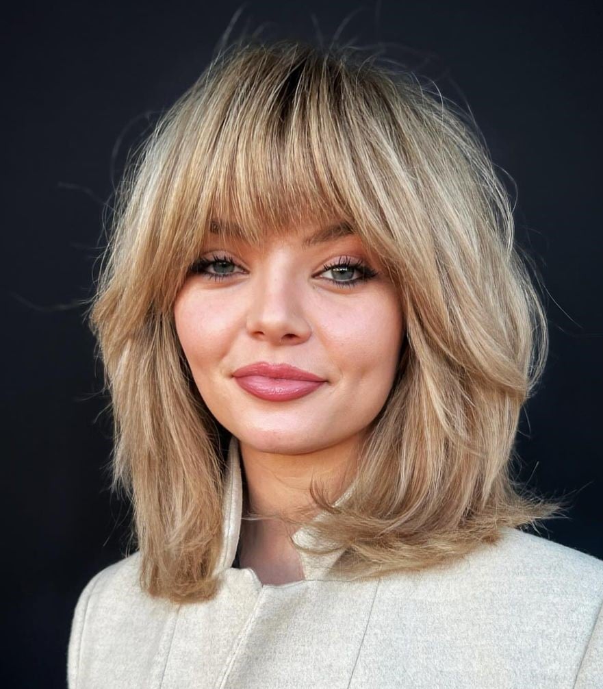 Ash Blonde Shag With Face-Framing Layers — Trendy Haircuts