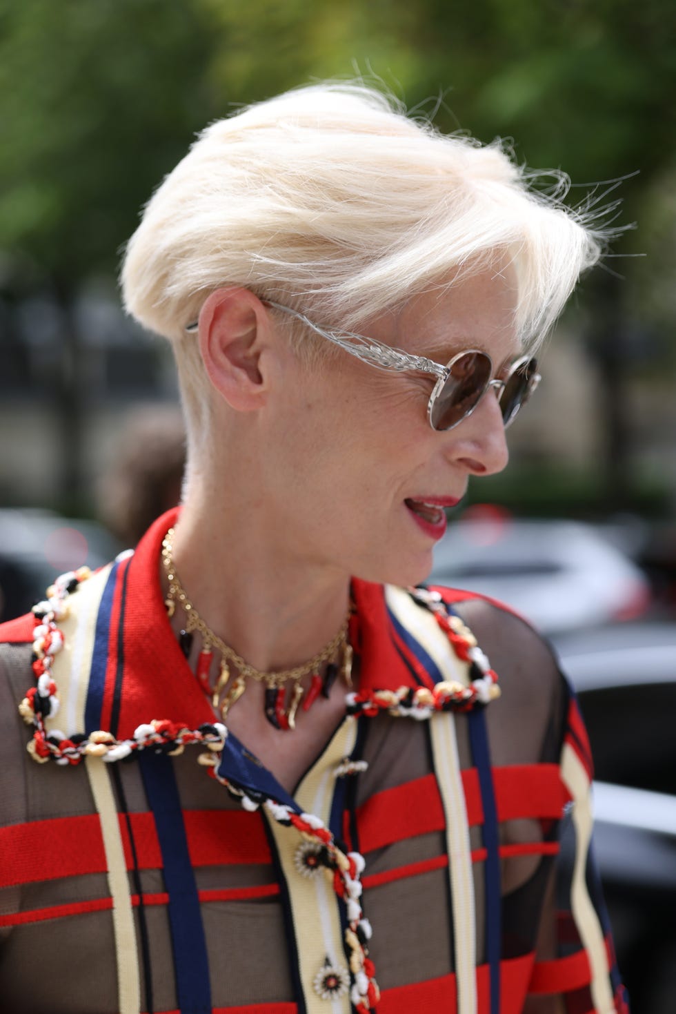 Sleek Ash Blonde Undercut Pixie