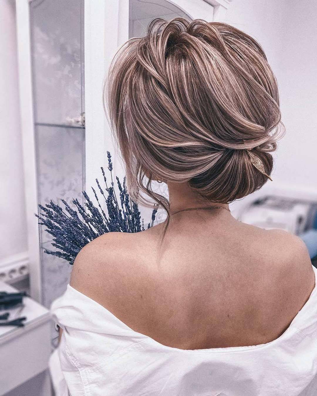 Ash Blonde Intricate Twisted Updo — Updos for Short Hair