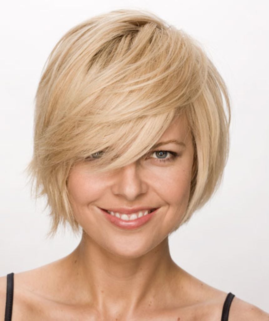 Ash Blonde Bob With Asymmetrical Bangs — Very Short Haircuts
