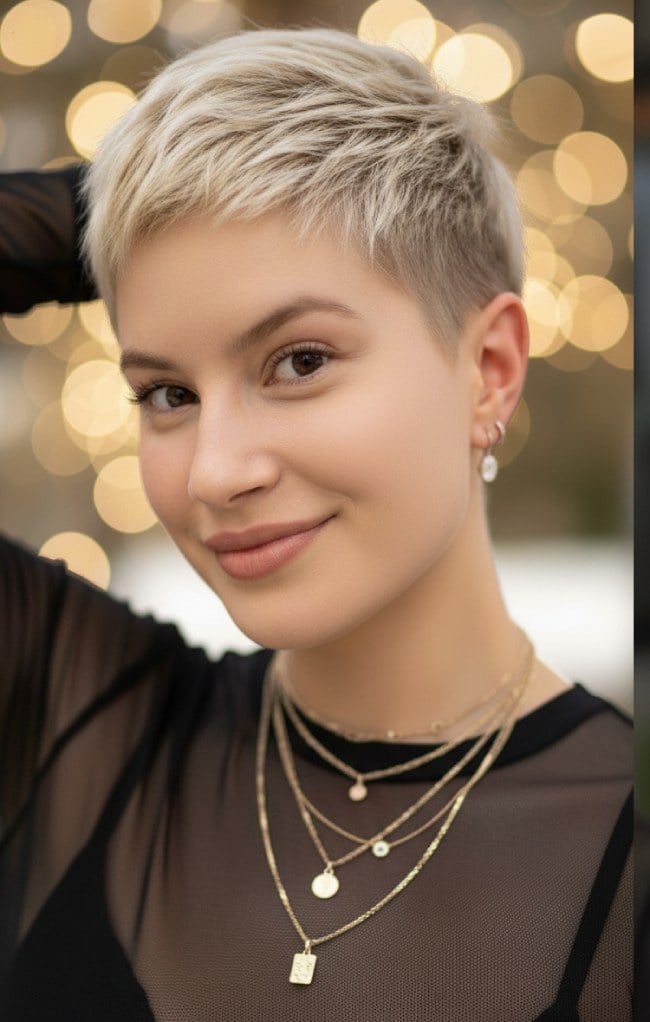Ash Blonde Textured Pixie — Very Short Haircuts