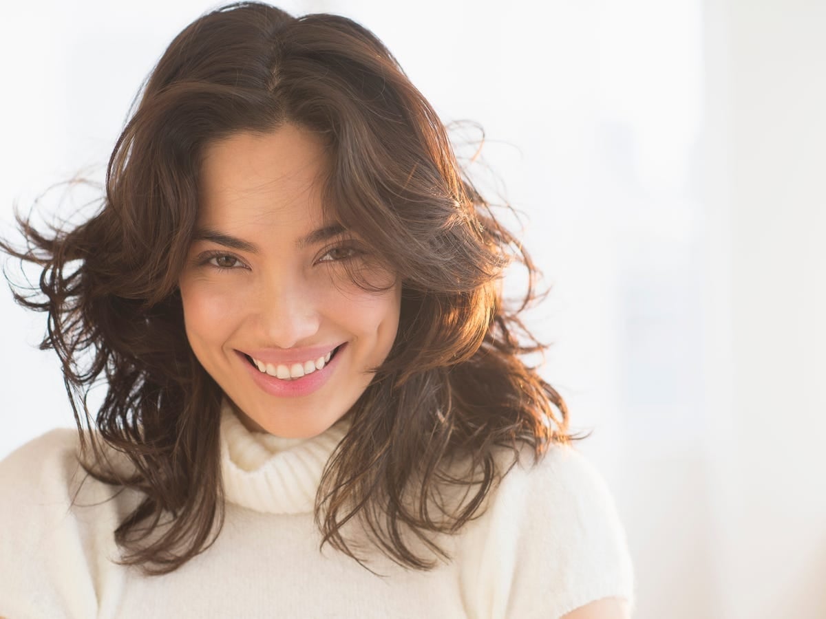 Dark Brown Lob With Air-Dried Waves Dark Brown Lob With Air-Dried Waves — Wavy Haircuts