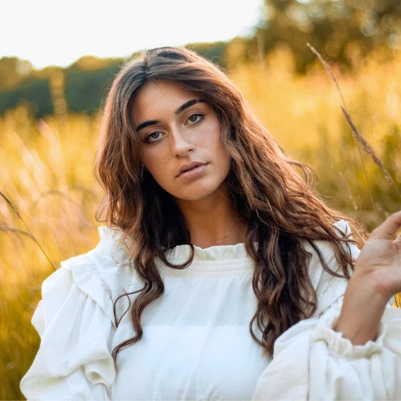 Mid-Back Medium Brown With Natural Waves Mid-Back Medium Brown With Natural Waves — Wavy Haircuts