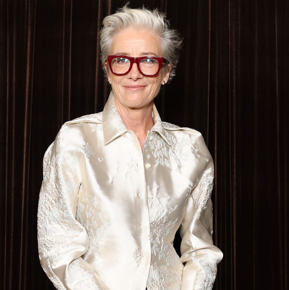 White Pixie Cut With Layered Volume, Ear Length — White Hair
