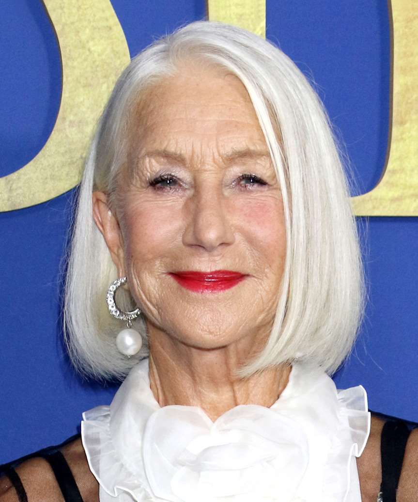 Sleek White Bob With Side Bangs — White Hair