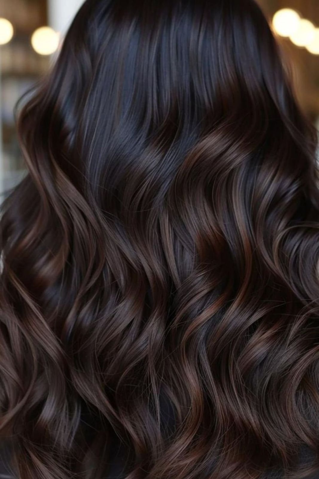 Dark Brown With Auburn Balayage Dark Brown With Auburn Balayage — Winter Balayage