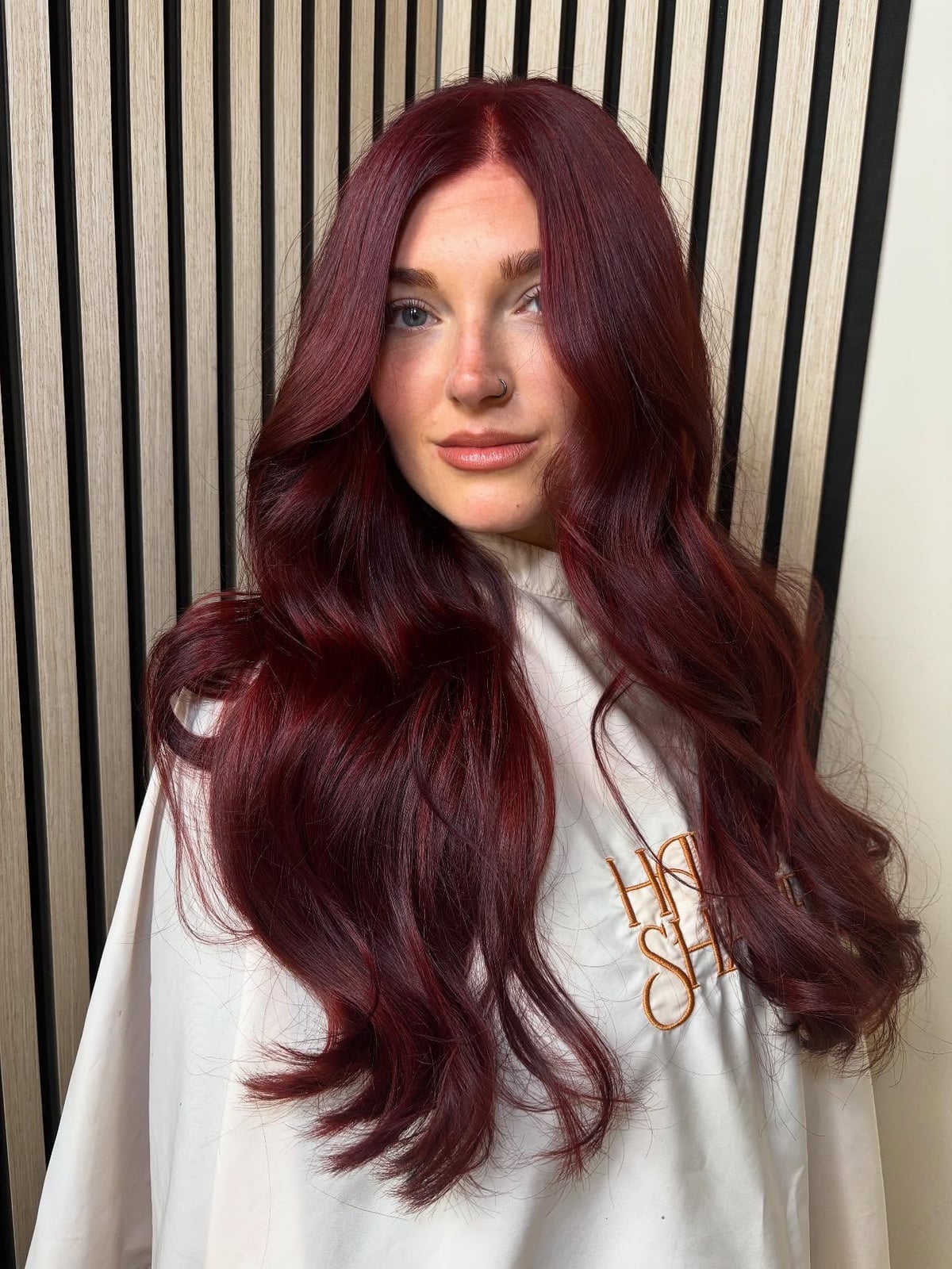 Mid-Back Length Deep Burgundy Mid-Back Length Deep Burgundy — Winter Hair Colors